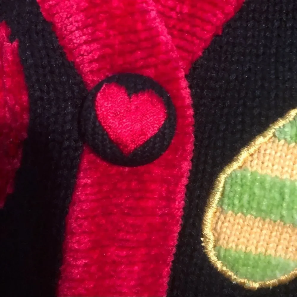NWT The Quacker Factory whimsical heart cardigan - Picture 6 of 7